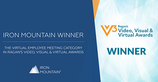 Iron Mountain Winner Video Visual and Virtual Awards