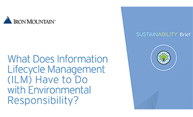 What Does Information Lifecycle Management (ILM) Have to Do with Environmental Responsibility?