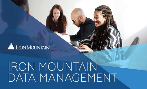 Iron Mountain data mangement with people smiling