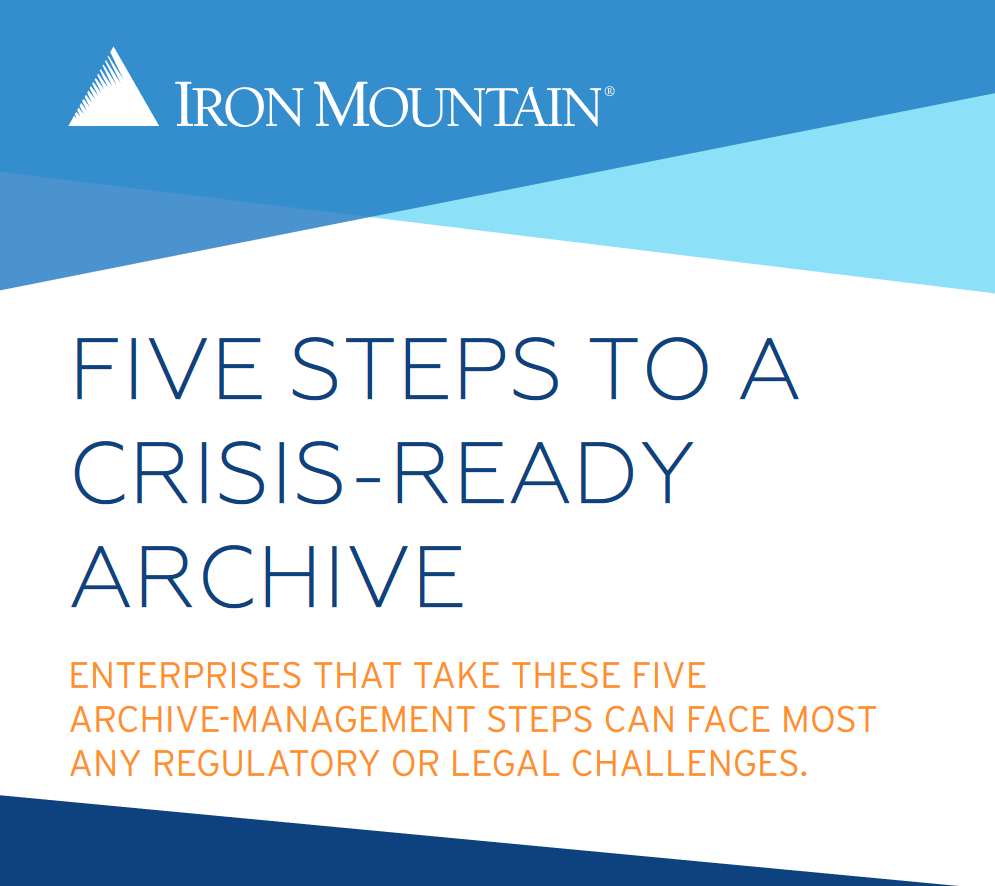 Five Steps to a Crisis Ready Archive