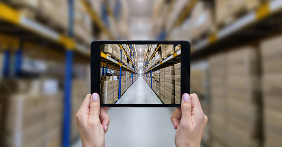 Iron Mountain® Image on Demand - A person ordering online from a warehouse