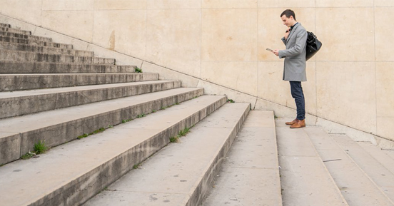 5 steps to prep for digitization - man standing on stairs