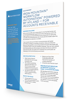 Iron Mountain® Workflow Automation™ von Hyland – für Debitorenbuchhaltung 