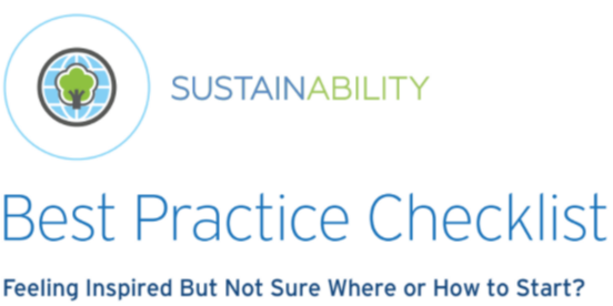 sustainability best practice checklist