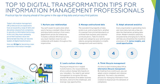 Top 10 digital transformation tips for information management professionals - A young businesswoman